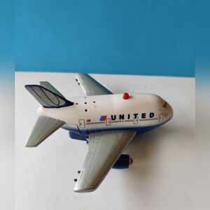 3/$20💗Toy Tech United Airlines Post Merger Pullback Airplane Toy